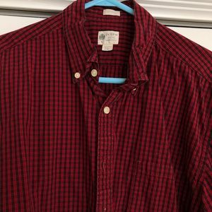 Used JCrew Casual Shirt Large Red